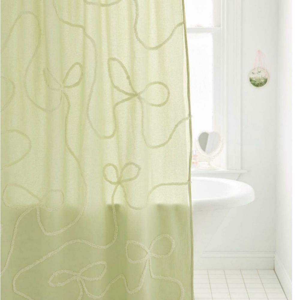 Wild Bows Tufted Shower Curtain
